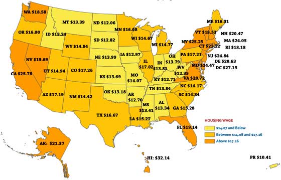 wage needed to afford an apartment